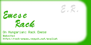 emese rack business card
